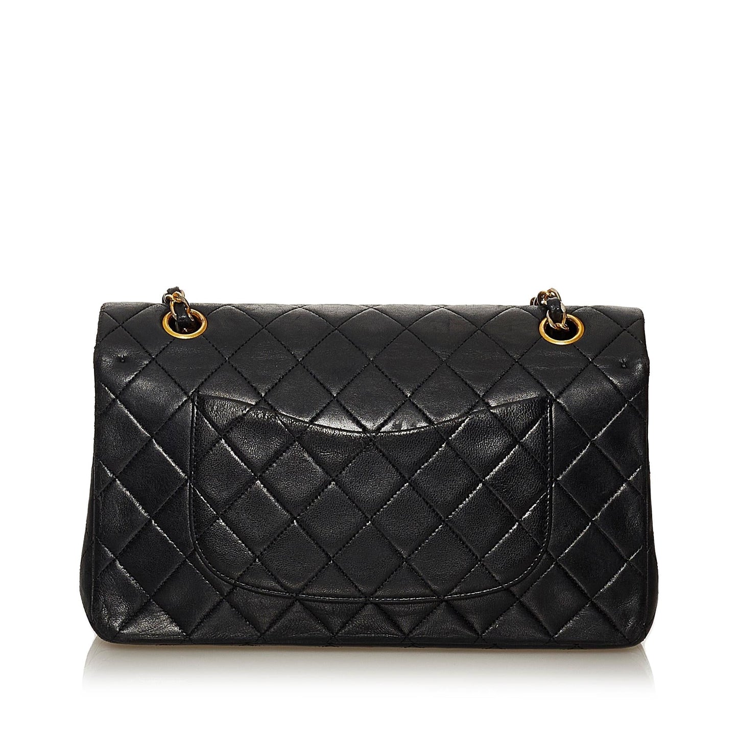 Chanel Classic Lambskin Leather Double Flap Bag (SHG-28574)