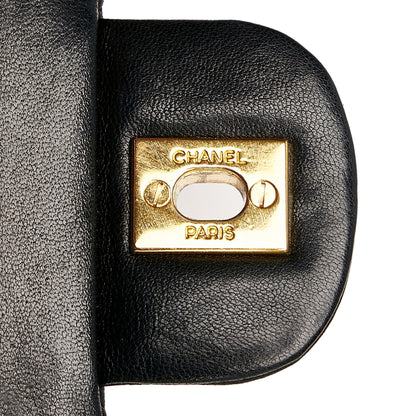 Chanel Classic Lambskin Leather Double Flap Bag (SHG-28574)