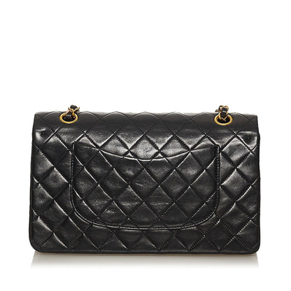 Chanel Classic Lambskin Leather Double Flap Bag (SHG-28730)