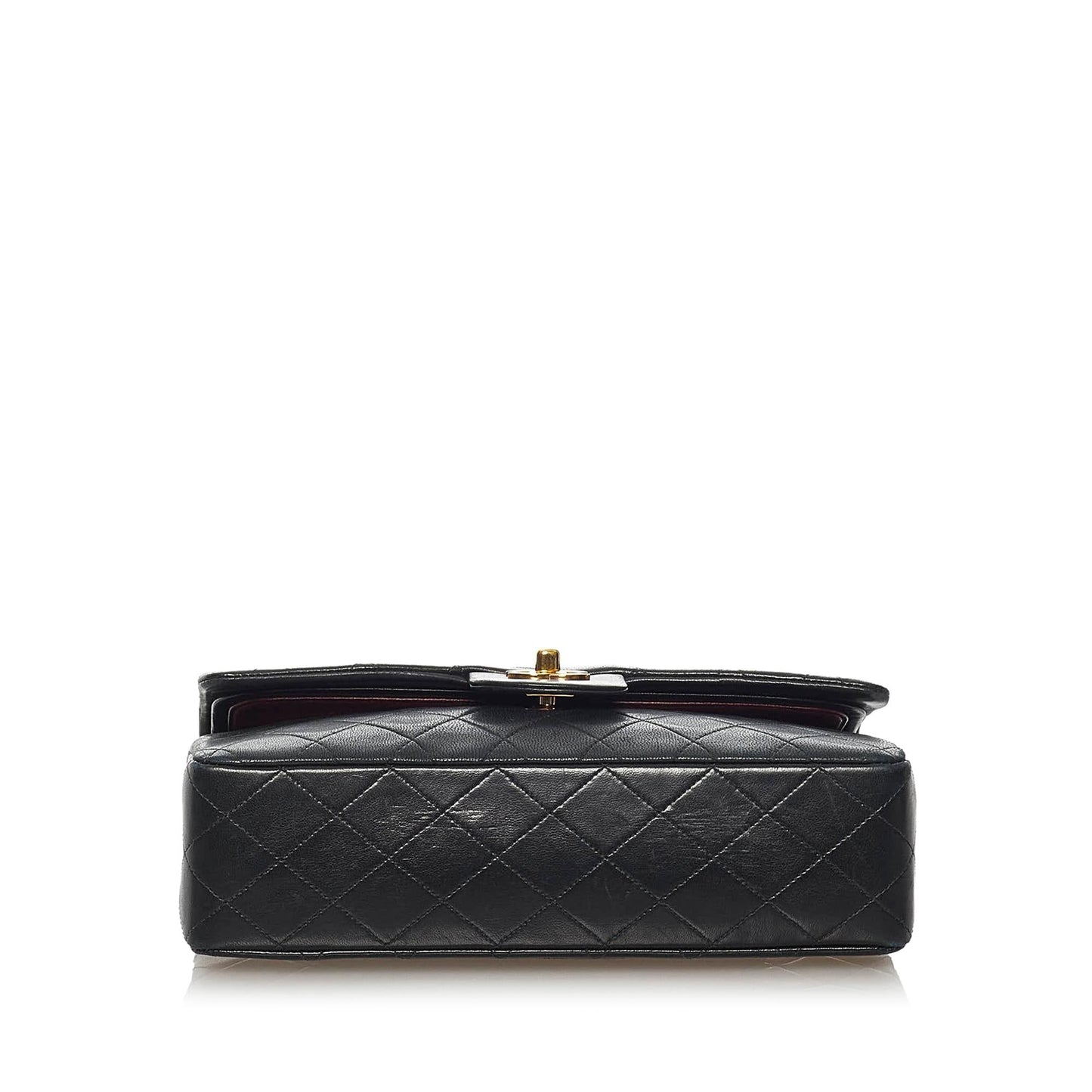 Chanel Classic Lambskin Leather Double Flap Bag (SHG-30061)