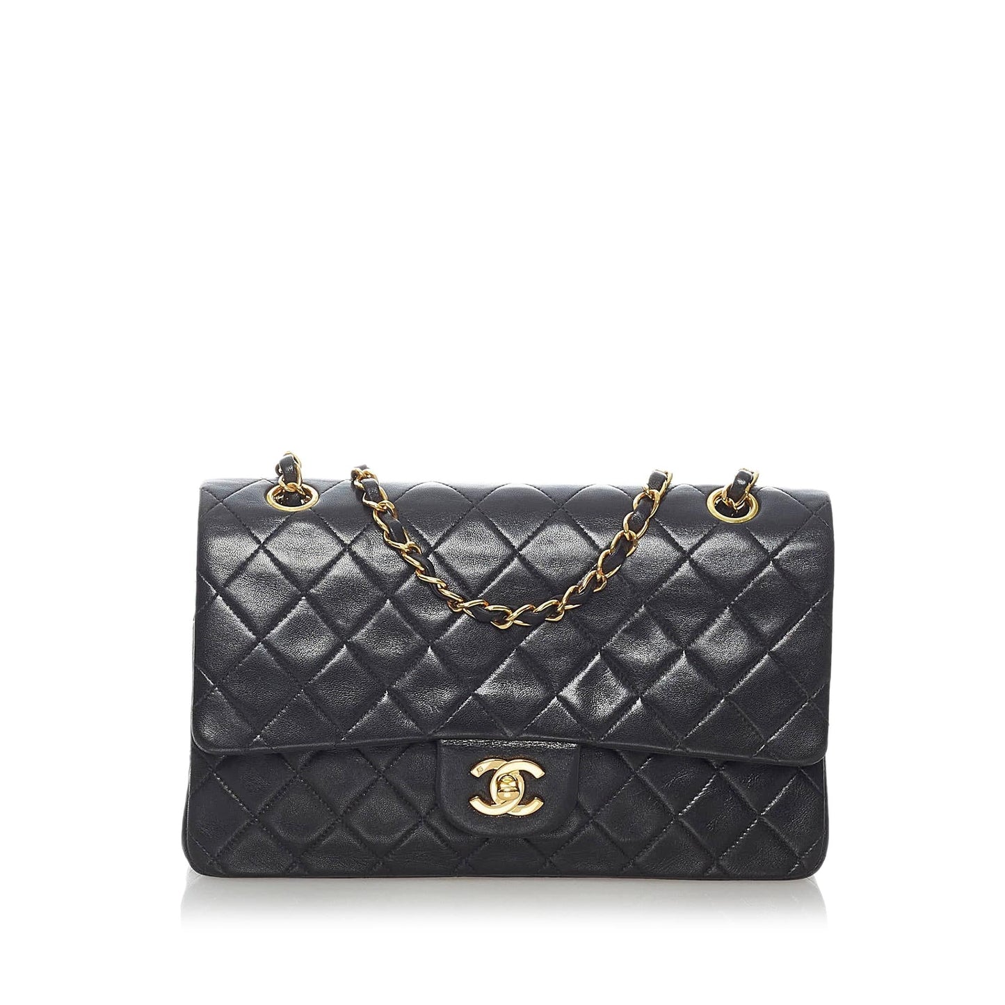 Chanel Classic Medium Lambskin Double Flap Bag (SHG-30669)