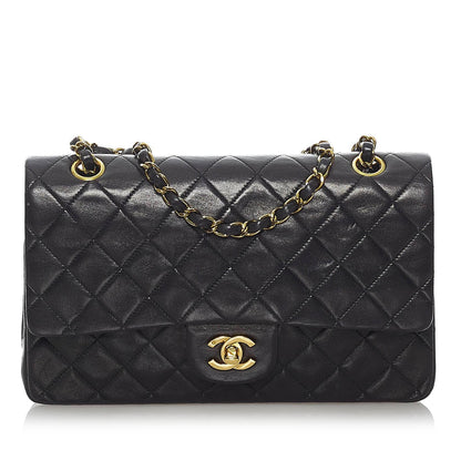 Chanel Classic Medium Lambskin Double Flap Bag (SHG-30783)