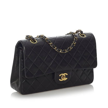 Chanel Classic Medium Lambskin Double Flap Bag (SHG-30783)