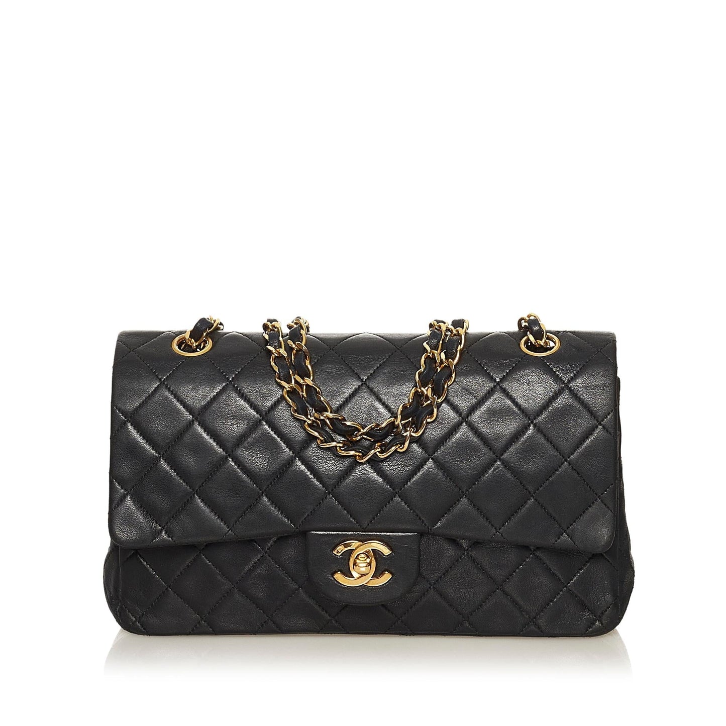 Chanel Classic Medium Lambskin Double Flap Bag (SHG-34612)