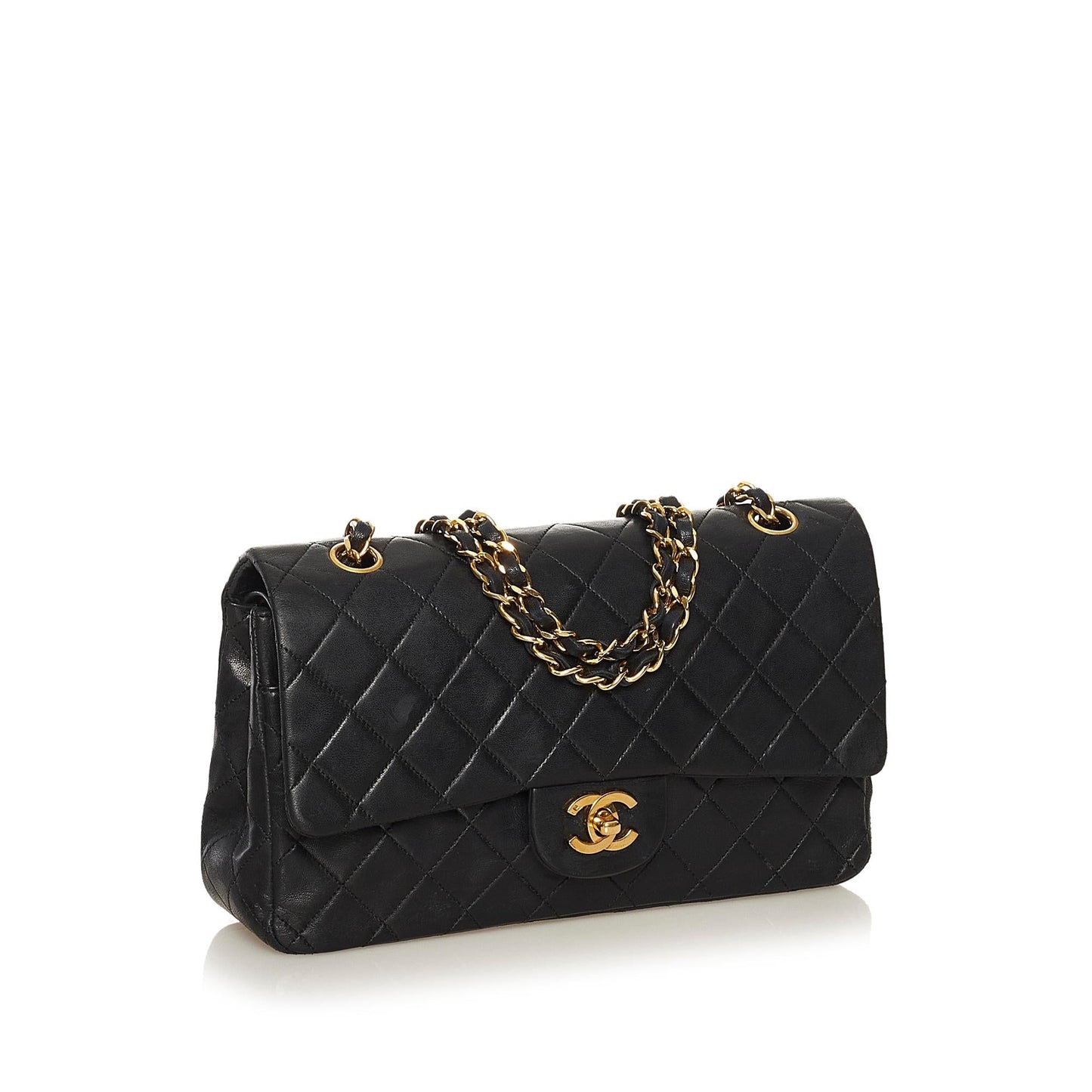 Chanel Classic Medium Lambskin Double Flap Bag (SHG-34612)