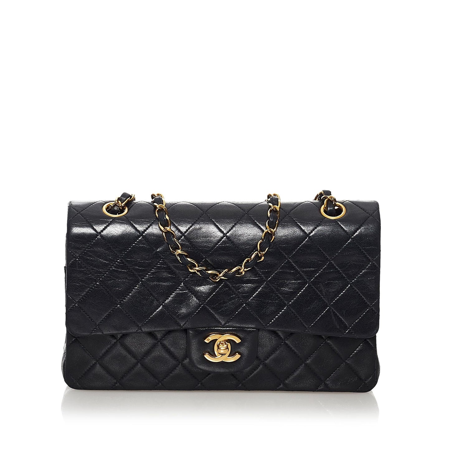 Chanel Classic Medium Lambskin Double Flap Bag (SHG-35313)