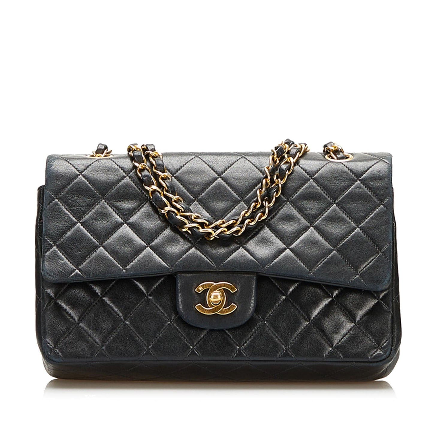 Chanel Classic Medium Lambskin Double Flap Bag (SHG-36391)