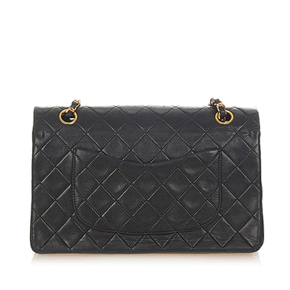 Chanel Classic Medium Lambskin Leather Double Flap Bag (SHG-28016)