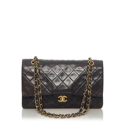 Chanel Classic Medium Lambskin Leather Double Flap Bag (SHG-31351)