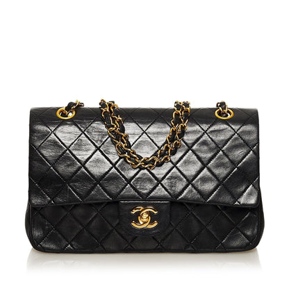 Chanel Classic Medium Lambskin Leather Double Flap Bag (SHG-35098)