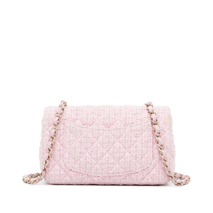 Chanel Classic Mini Rectangular Tweed Flap Bag (SHG-gxVLfm)