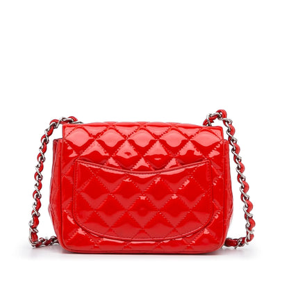 Chanel Classic Mini Square Patent Leather Single Flap (SHG-tPyR6G)