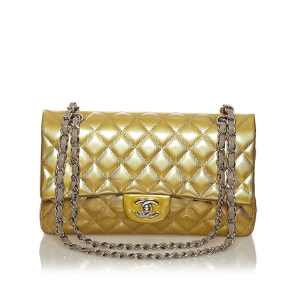 Chanel Classic Patent Leather Double Flap Bag (SHG-31448)