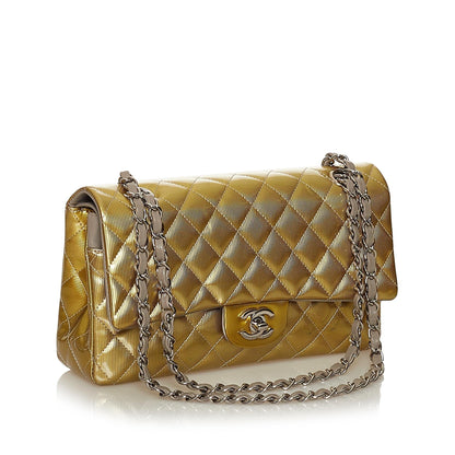 Chanel Classic Patent Leather Double Flap Bag (SHG-31448)