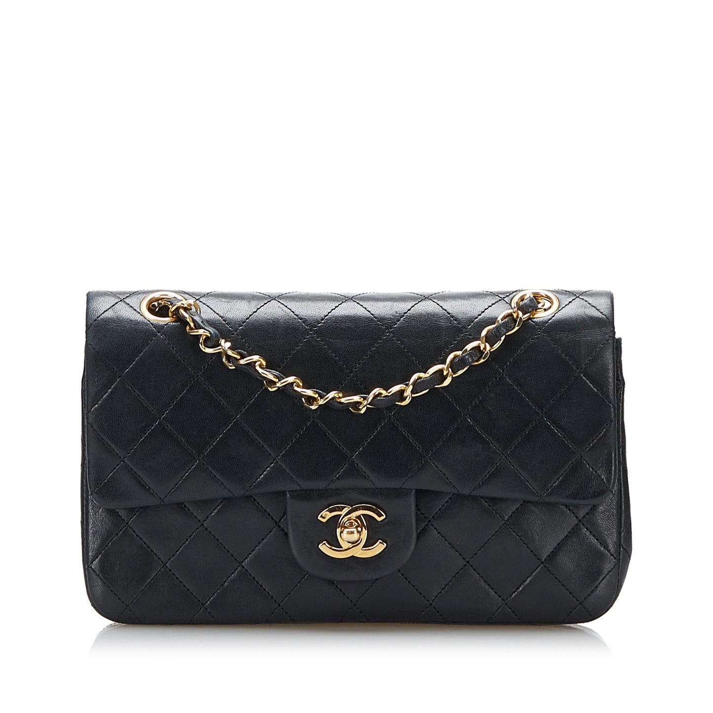 Chanel Classic Small Lambskin Double Flap (SHG-7787R9)