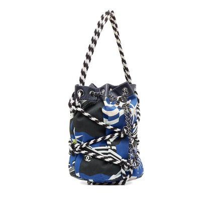 Chanel Cotton Drawstring Bag (SHG-0uiGXp)