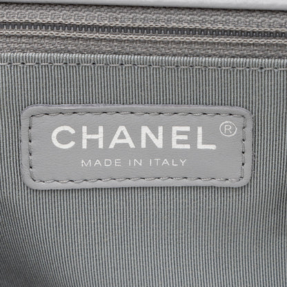 Chanel Crumpled Calfskin Running Chain Around Large Flap Bag (SHF-W3UmSX)