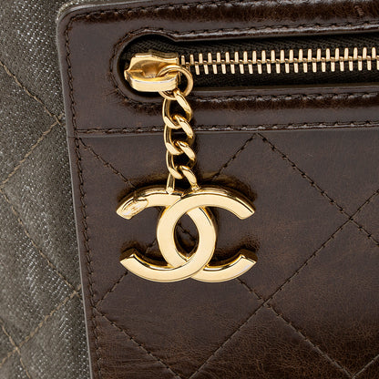 Chanel Denim Calfskin CC Drawstring Backpack (SHF-19072)