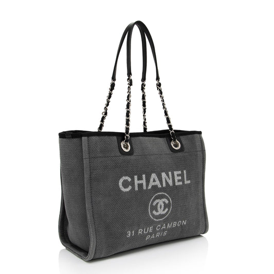 Chanel Denim Deauville Small Tote (SHF-9xaKQn)