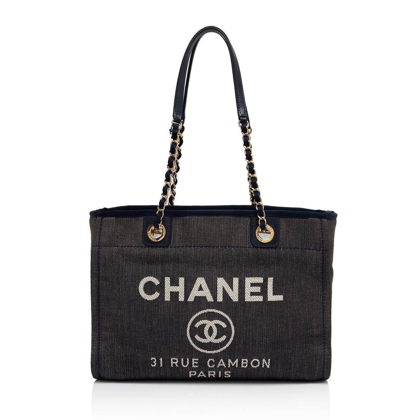 Chanel Denim Deauville Small Tote (SHF-UiGE7R)