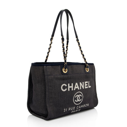 Chanel Denim Deauville Small Tote (SHF-UiGE7R)