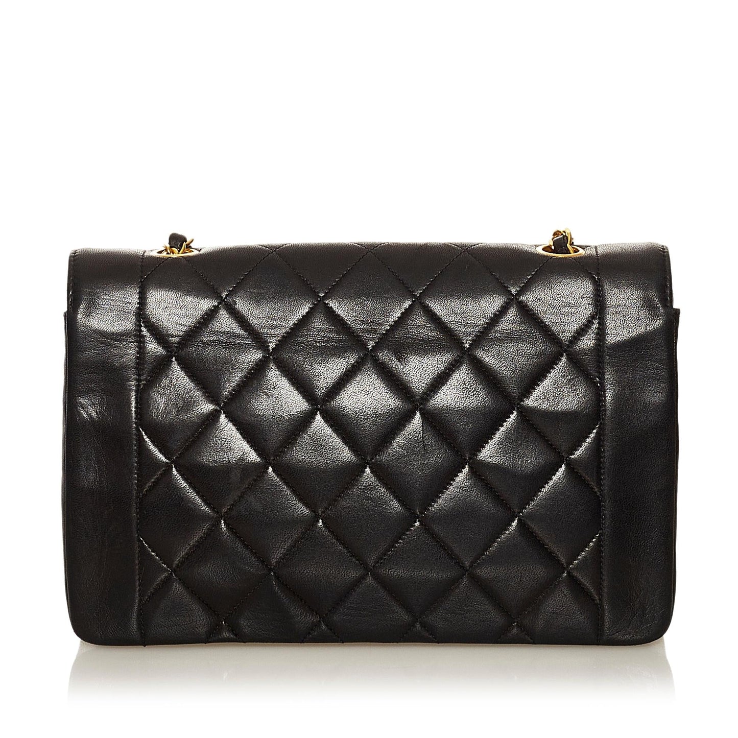 Chanel Diana Lambskin Leather Crossbody Bag (SHG-VVfx3I)