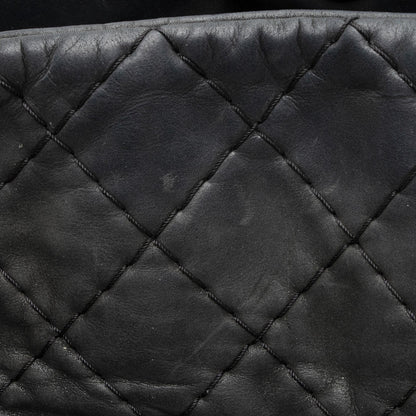 Chanel Distressed Calfskin Just Mademoiselle XL Bowler Bag (SHF-22552)