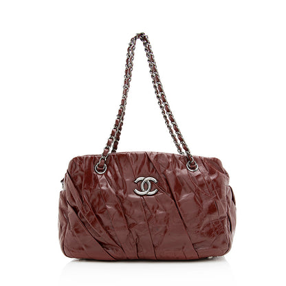 Chanel Glazed Calfskin Twisted Shoulder Bag (SHF-20021)