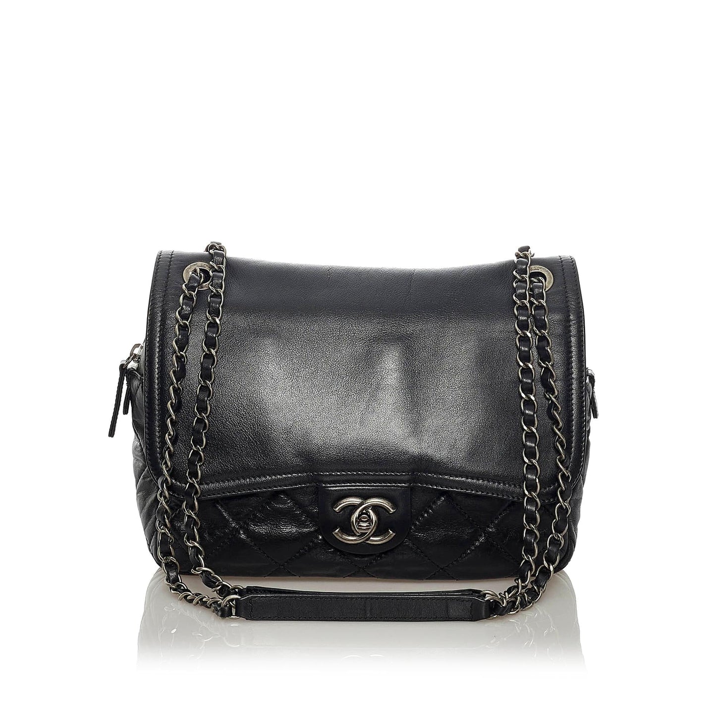 Chanel In The Mix Zip Flap Leather Crossbody Bag (SHG-34482)