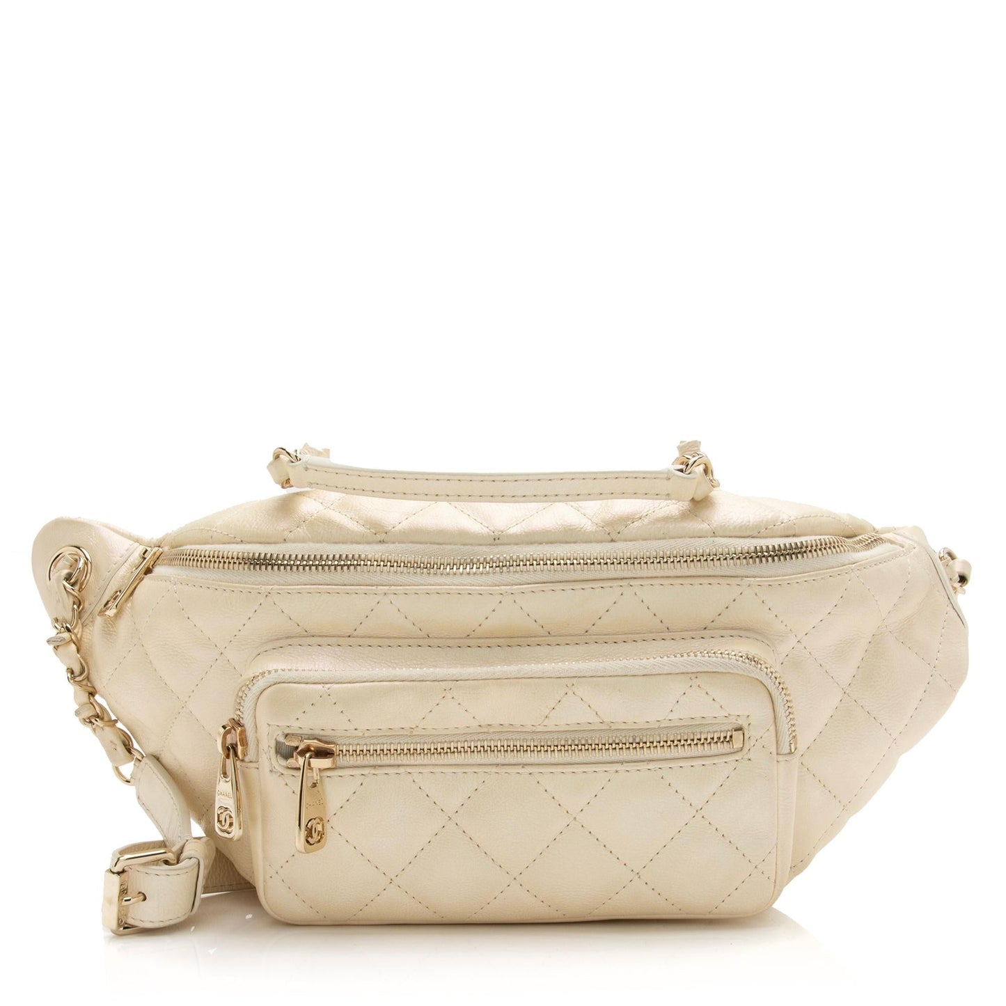 Chanel Iridescent Calfskin All About Waist Belt Bag (SHF-23914)