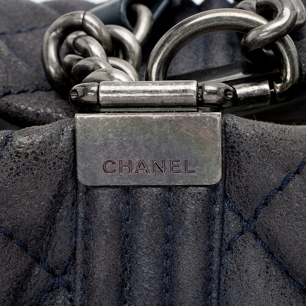 Chanel Iridescent Calfskin Gentle Boy Shopping Tote - FINAL SALE (SHF-14956)