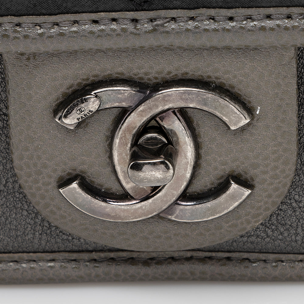 Chanel Iridescent Calfskin Paris Bombay Back to School Mini Flap Bag (SHF-20486)