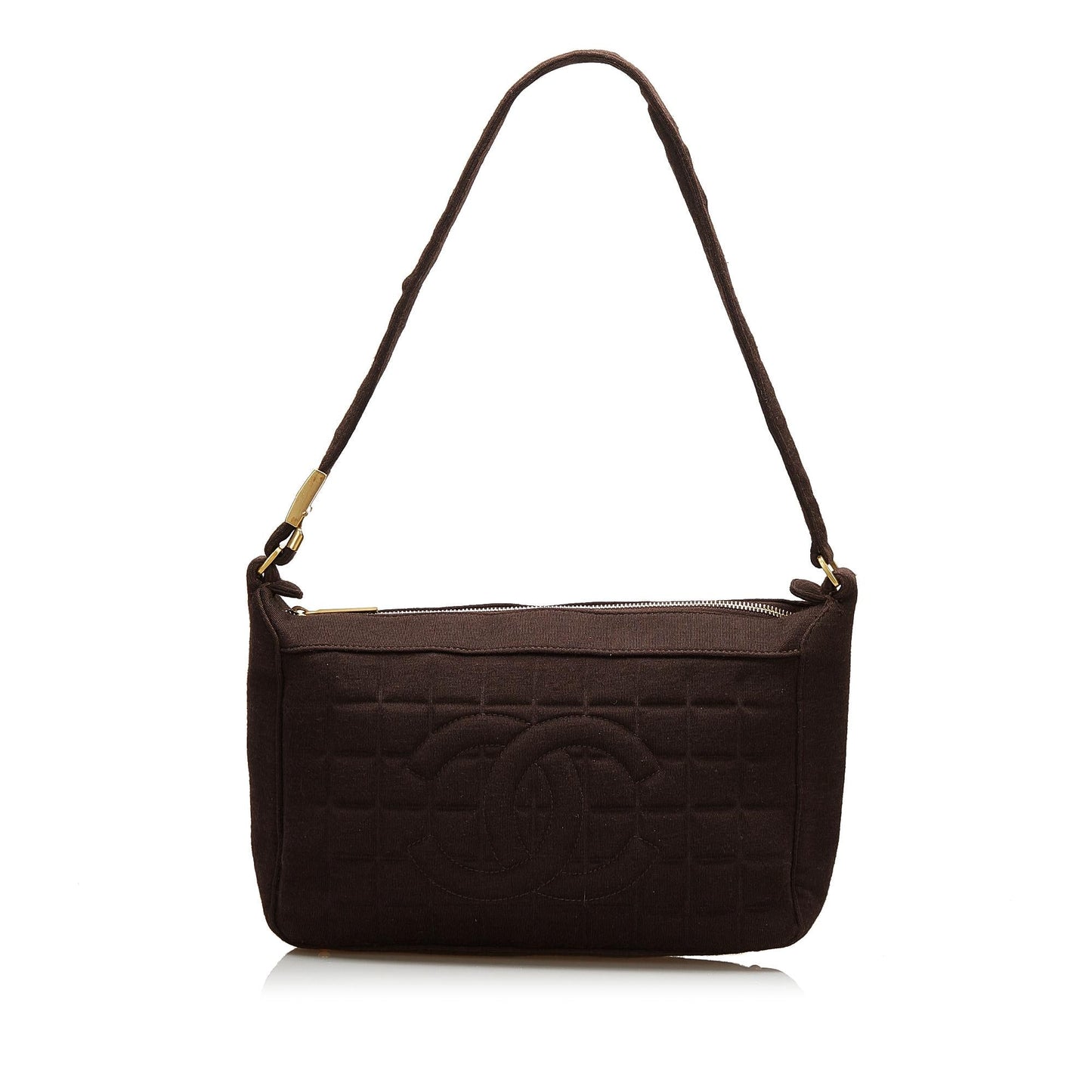 Chanel Jersey Chocolate Bar Shoulder Bag (SHG-35436)