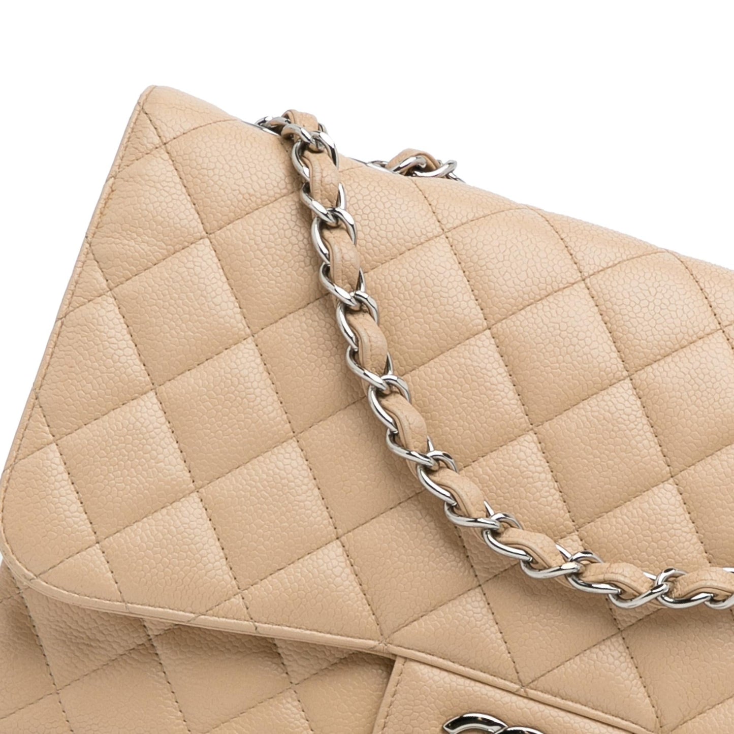 Chanel Jumbo Classic Caviar Single Flap Bag (SHG-HUCSq6)