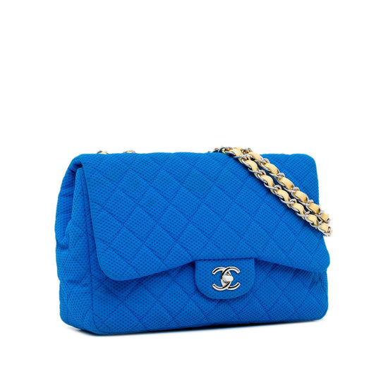 Chanel Jumbo Classic Jersey Single Flap (SHG-vOf3cS)