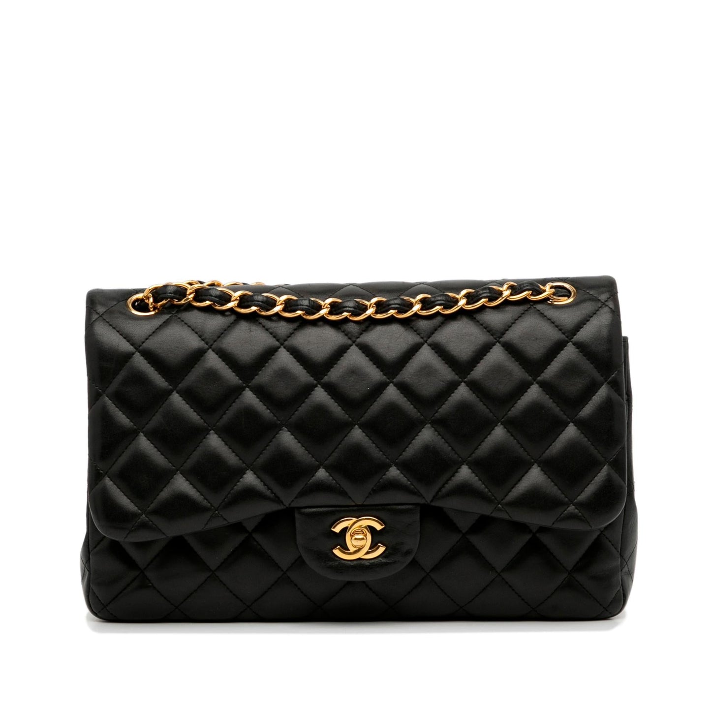 Chanel Jumbo Classic Lambskin Double Flap (SHG-ztAqmL)