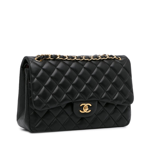 Chanel Jumbo Classic Lambskin Double Flap (SHG-Bvc5Ul)