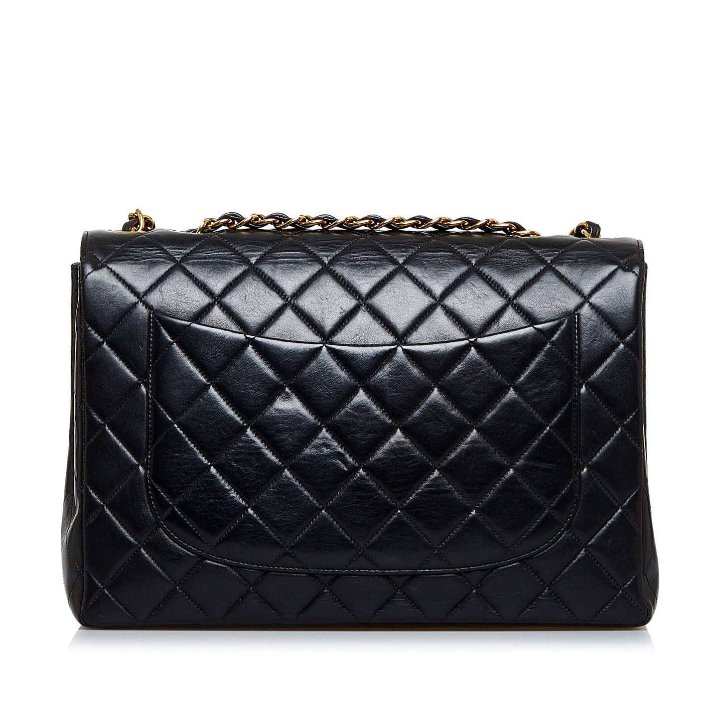 Chanel Jumbo Classic Lambskin Maxi Single Flap (SHG-HjHlER)