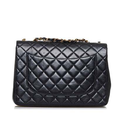 Chanel Jumbo Classic Lambskin Maxi Single Flap (SHG-p1ej2i)