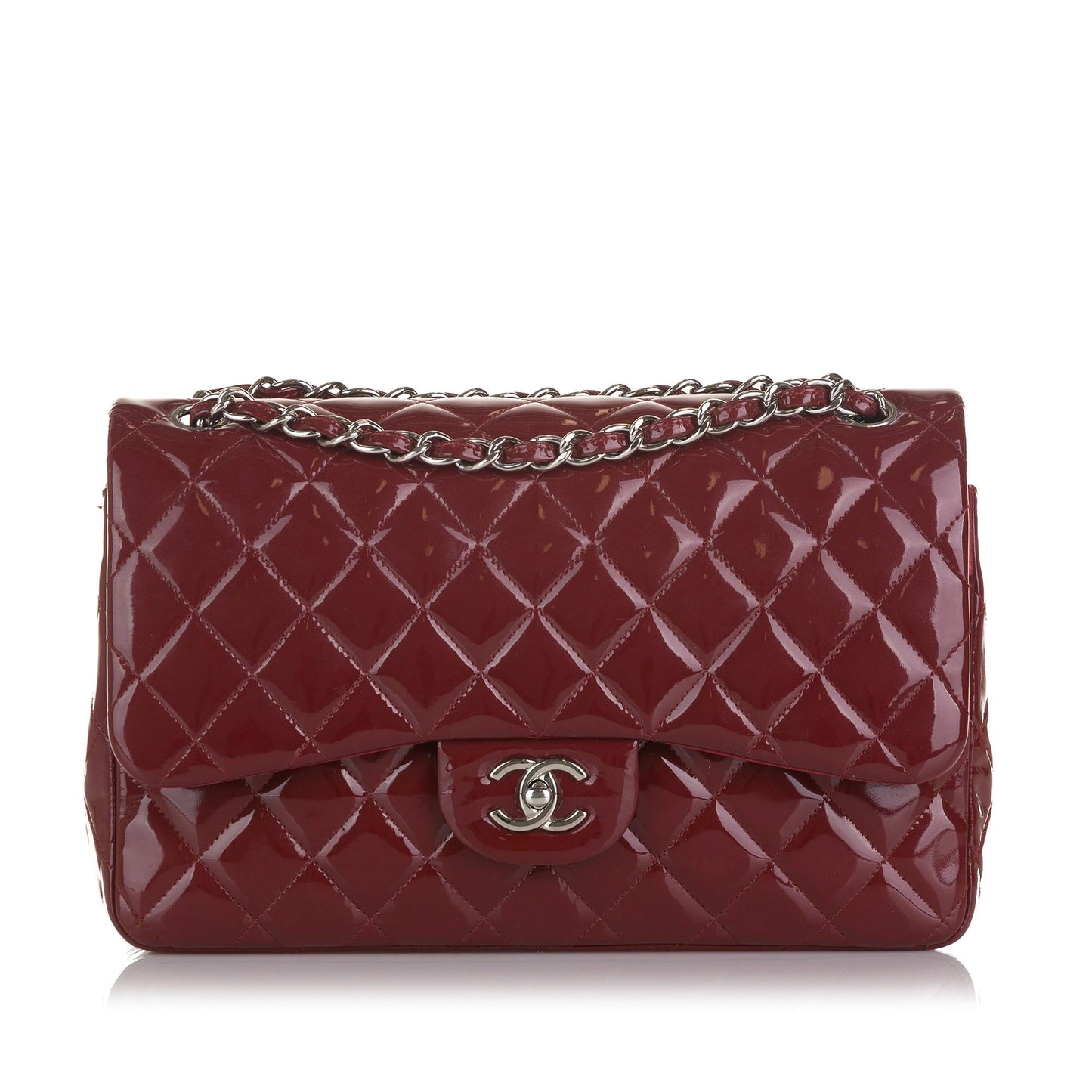 Chanel Jumbo Classic  Patent Double Flap (SHG-37070)