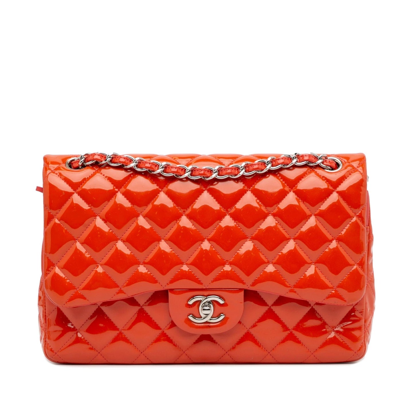 Chanel Jumbo Classic Patent Double Flap (SHG-WfZZDB)