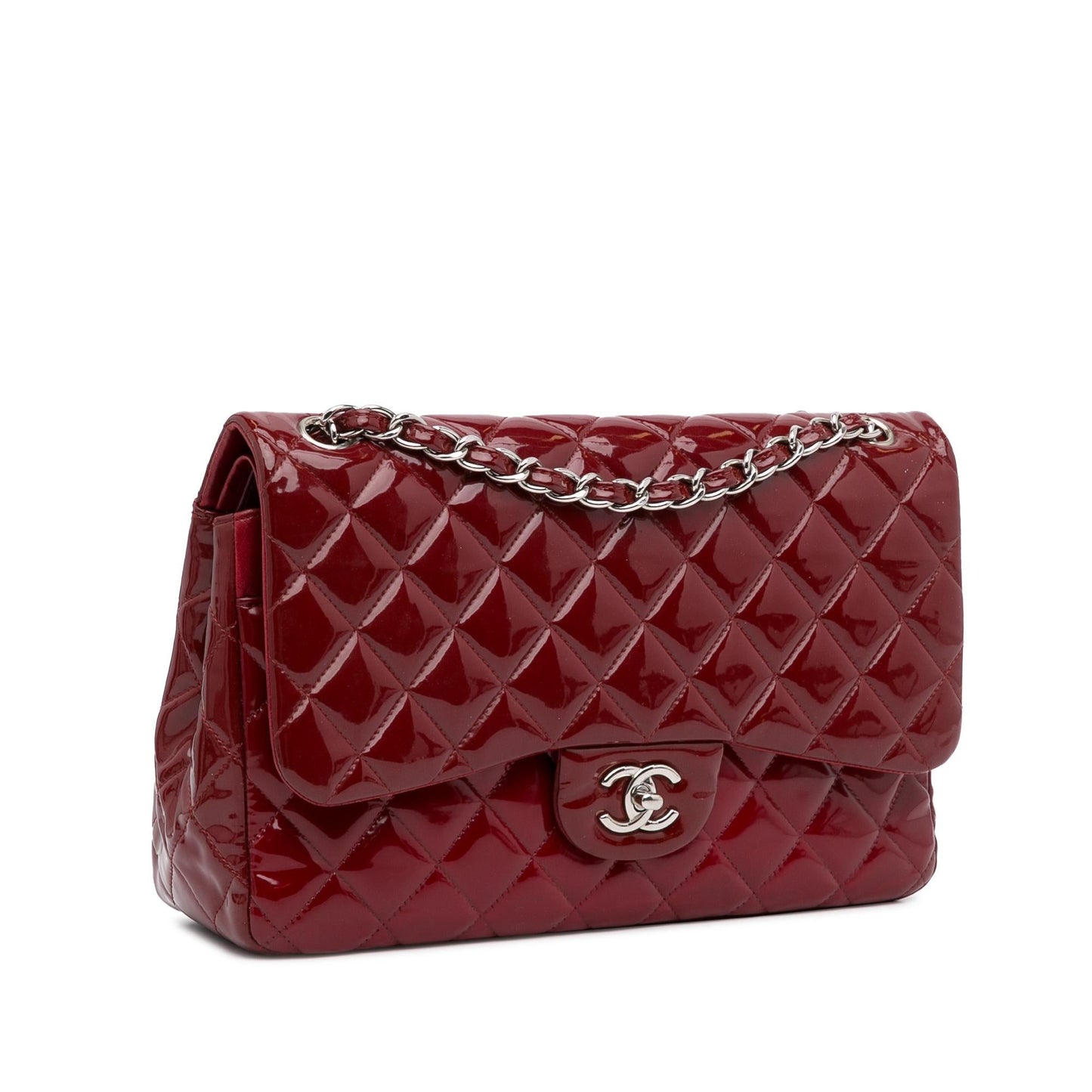 Chanel Jumbo Classic Patent Double Flap (SHG-b6Endj)