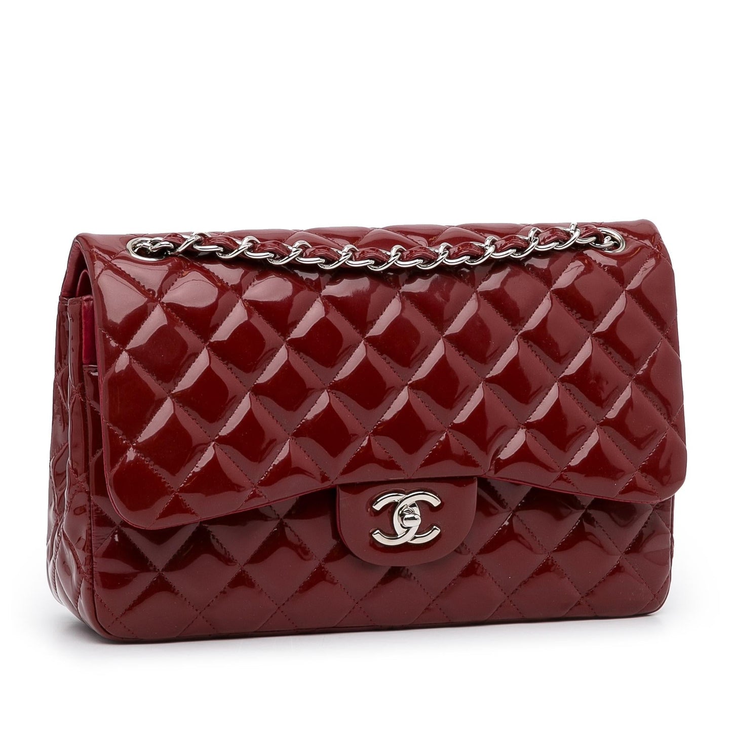 Chanel Jumbo Classic Patent Double Flap (SHG-fh31oX)