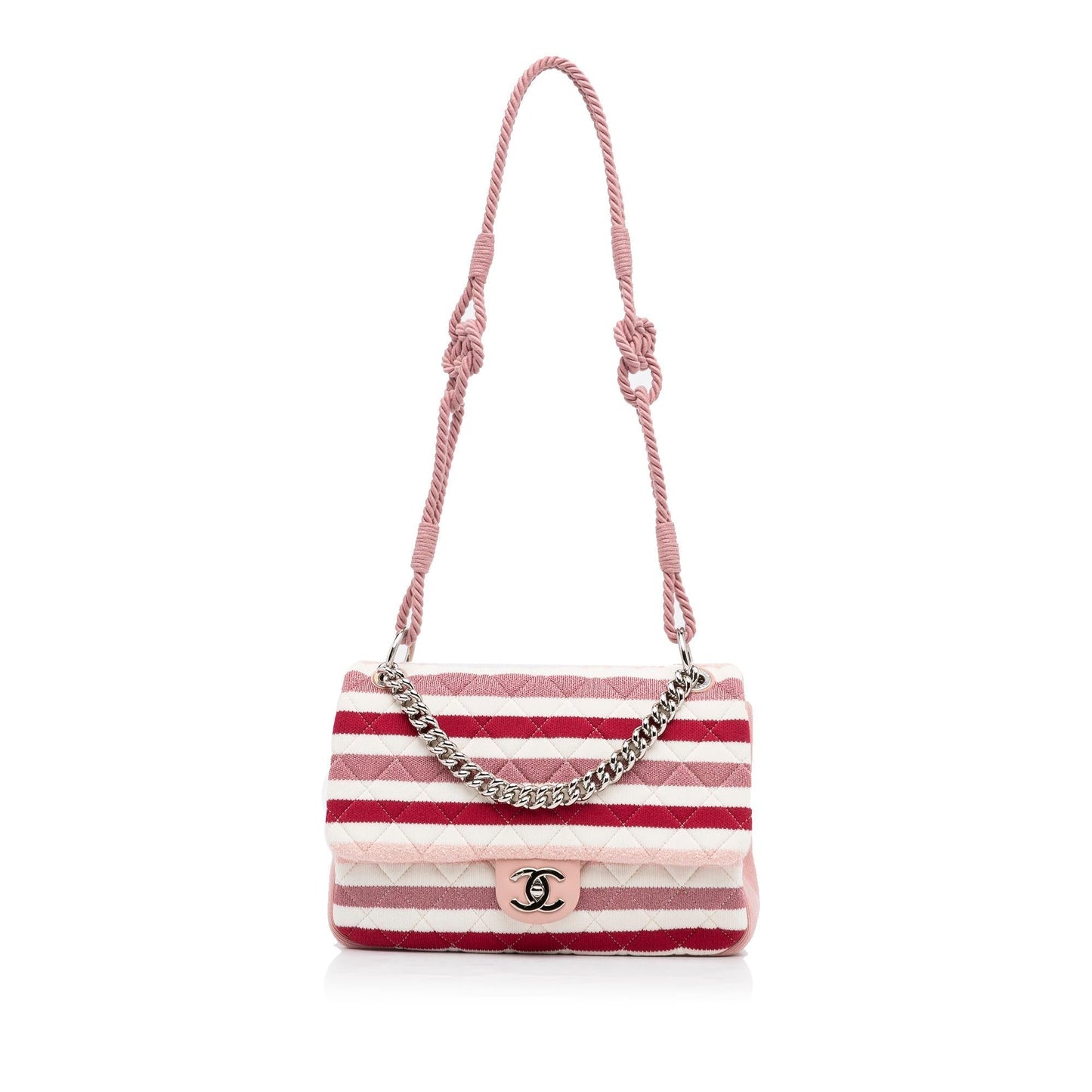 Chanel Jumbo Jersey Felt and Rope Flap (SHG-KKPZgg)