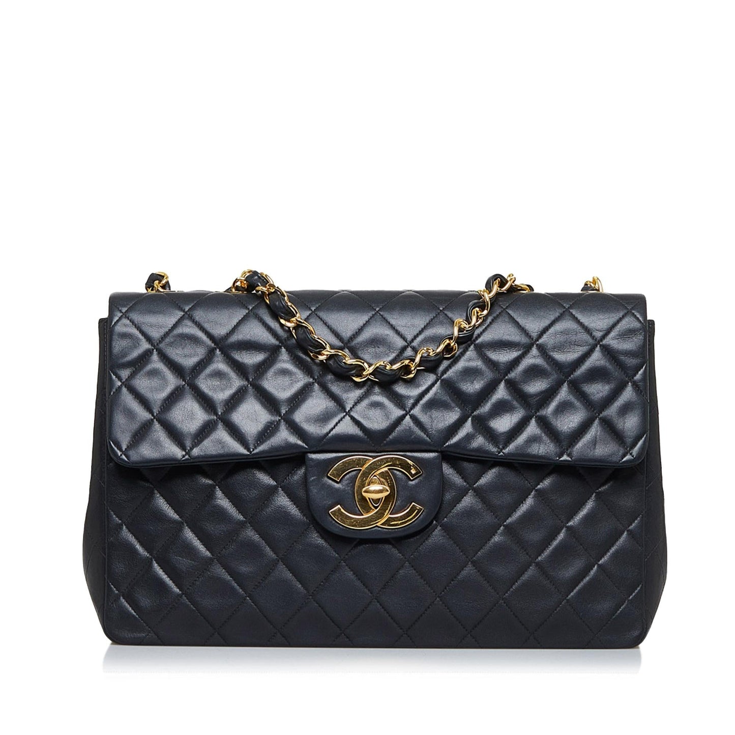 Chanel Jumbo XL Classic Lambskin Maxi Single Flap (SHG-H0fuvy)