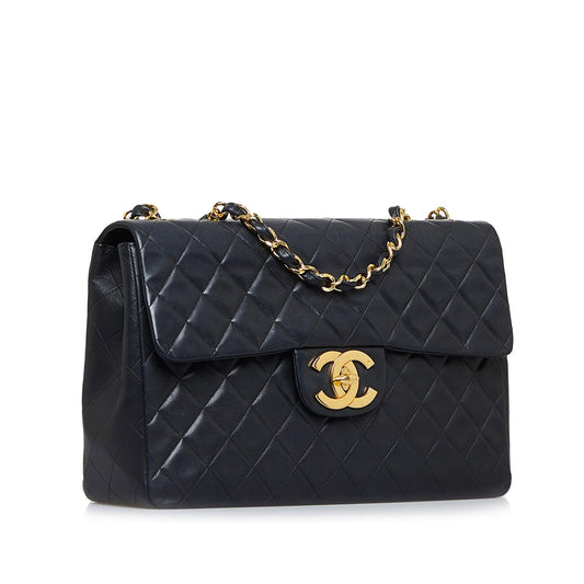 Chanel Jumbo XL Classic Lambskin Maxi Single Flap (SHG-H0fuvy)