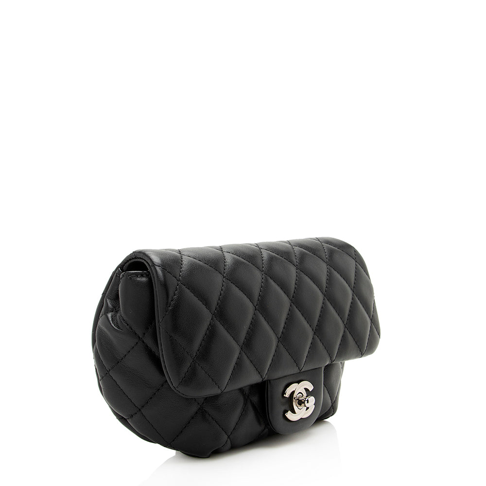 Chanel Lambskin CC Flap Belt Bag (SHF-19470)