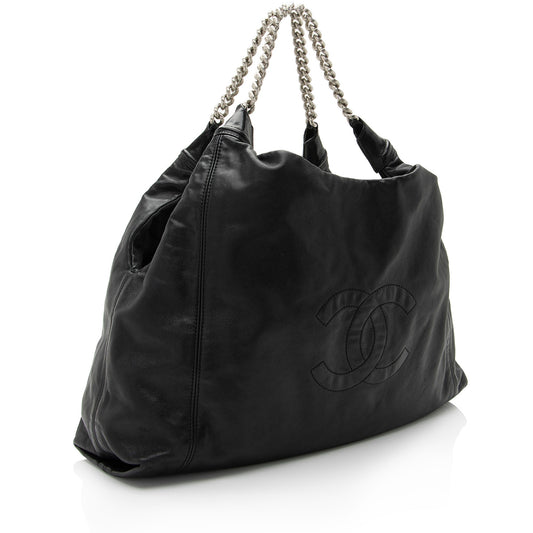 Chanel Lambskin CC Rodeo Drive Large Hobo (SHF-ULb6LJ)