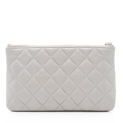 Chanel Lambskin CC Small Zipped Pouch (SHF-23767)