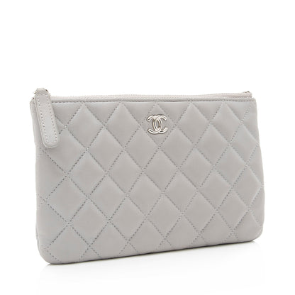 Chanel Lambskin CC Small Zipped Pouch (SHF-23767)